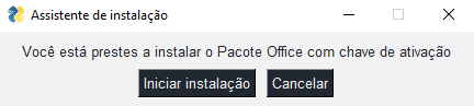 Aviso de instalação